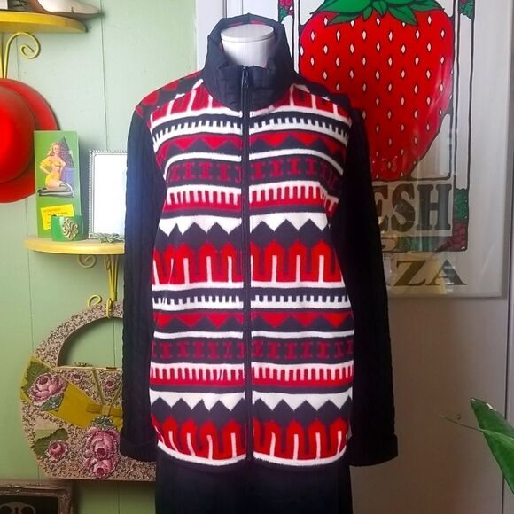 NWT Lauren Active Fleece Tribal Jacket 1X - Picture 1 of 12